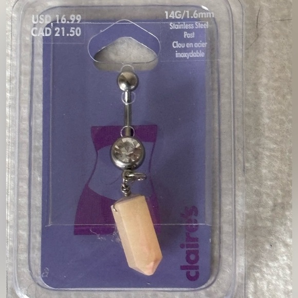 Claire's Jewelry - Belly Ring Claire’s Stainless‎ Steel Post